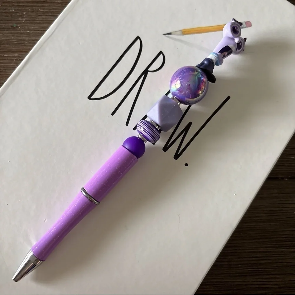 Disney Doorables: Inside Out: Fear handmade beaded pen